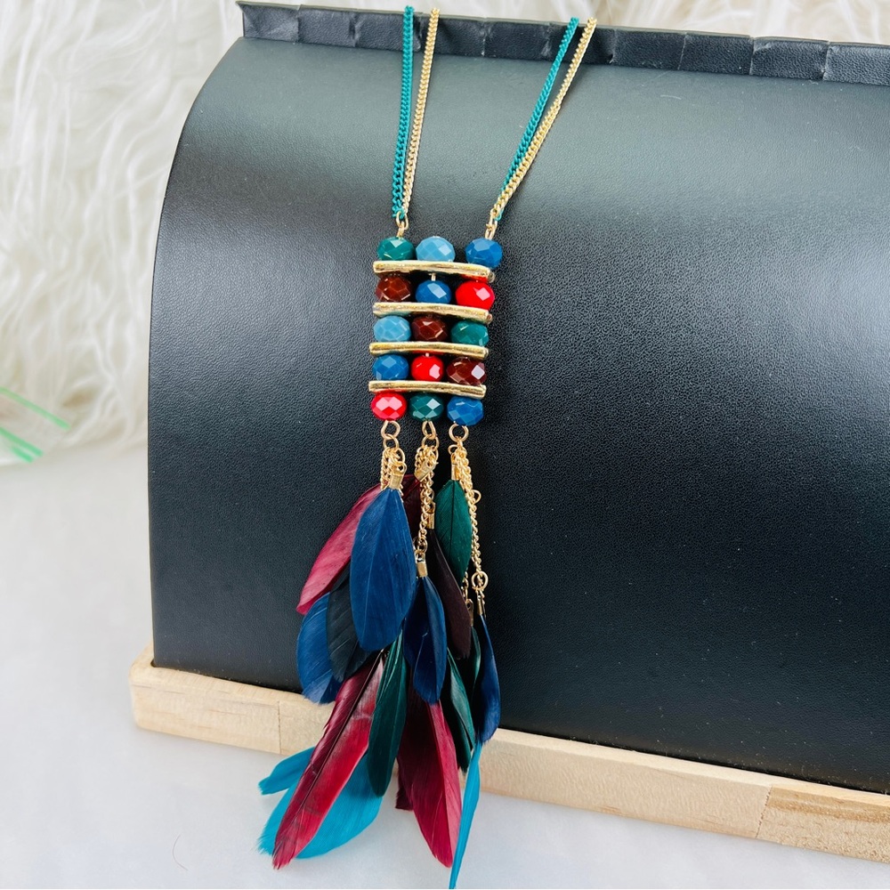 Beautiful, Multi Colored, Feather, Long Layering … - image 1